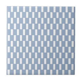 Ceramic Tile  Blue Stripe Square Fliese