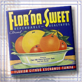 CERAMIC TILE - "Flor'da-Sweet" - Crate label Fliese