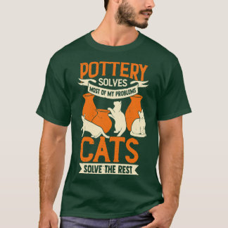 Ceramicist Potterie Maker Cat Lover Geschenk T-Shirt