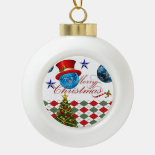 Céramique Boule de Noël en céramique, Joyeux Noël