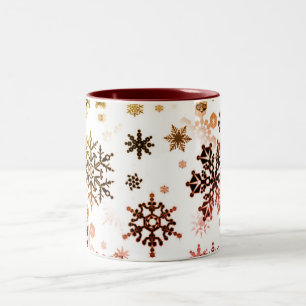 Céramique Café Mug Flammes de Neige Brûlées