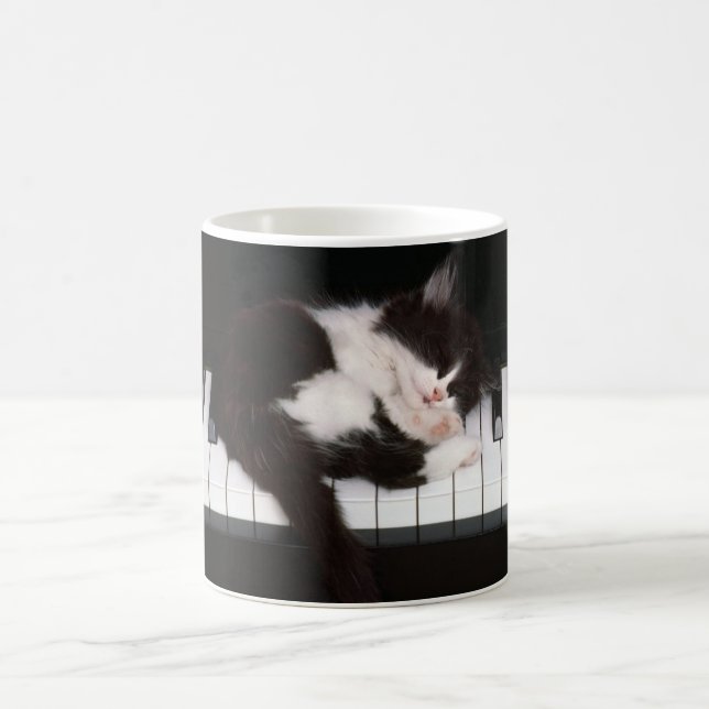 Céramique café Mug Piano Kitten (Centre)
