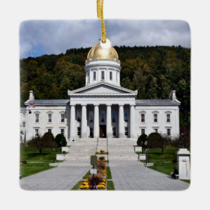 Céramique Capitale d'Etat du Vermont - Ornement en céramiqu