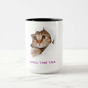  Céramique Cute Cat Coffee Mug Tall Animal Mug