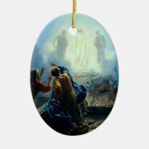 Céramique Jésus religieux en ornement de peinture de forme