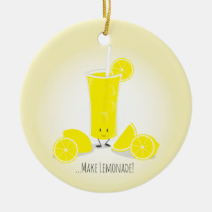 Céramique Ornement de sourire en verre   de limonade