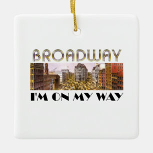 Céramique Ornement d'étoile de Broadway de PIÈCE EN T