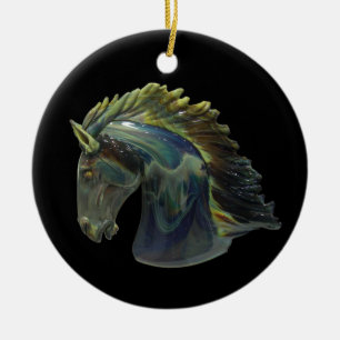 Céramique Ornement du cheval en verre Murano vénitien