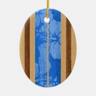 Céramique Ornement en bois de planche de surf de Faux