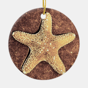 Céramique Ornement en bronze de Noël d'étoiles de mer