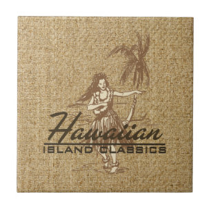 Céramique Porte-serviette en carreau Hula Girl Tradewinds Ha