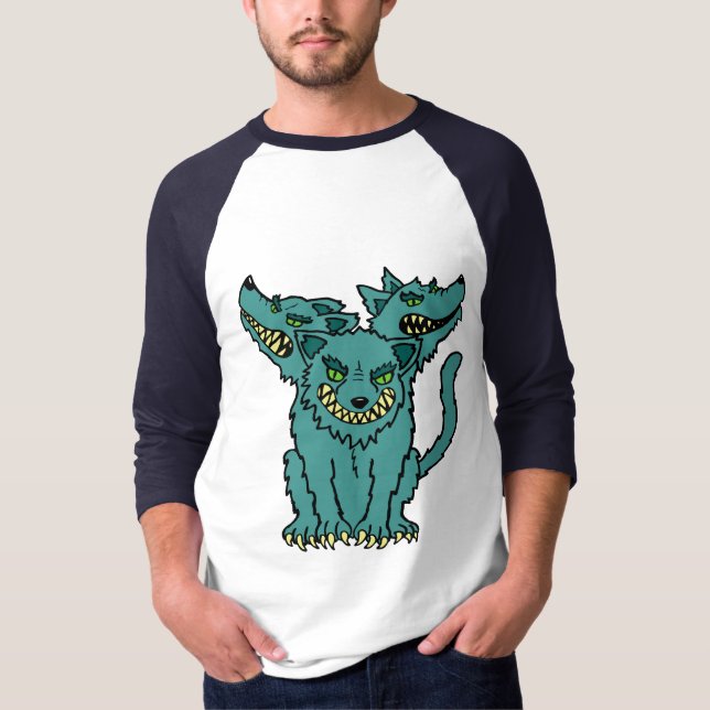 Cerberus - der drei vorangegangene Höllen-Jagdhund T-Shirt (Vorderseite)