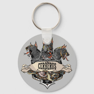 Cerberus Hellhound und Schlange Schlüsselanhänger
