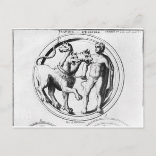 Cerberus Tamed by Hercules Postkarte