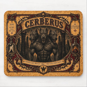 Cerberus, Vintage-Zirkus-Monster Mousepad