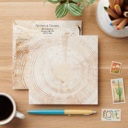 Cercle à grains de bois unique Adresse personnalis