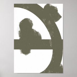 Cercle Brisé – Impression d'art abstrait brutalist