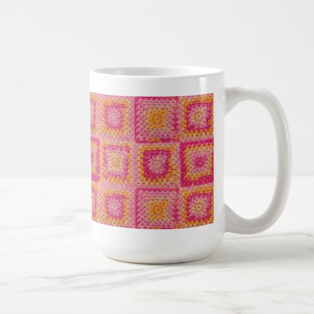 Cercle dans une tasse carrée de carré de mamie (Droite)