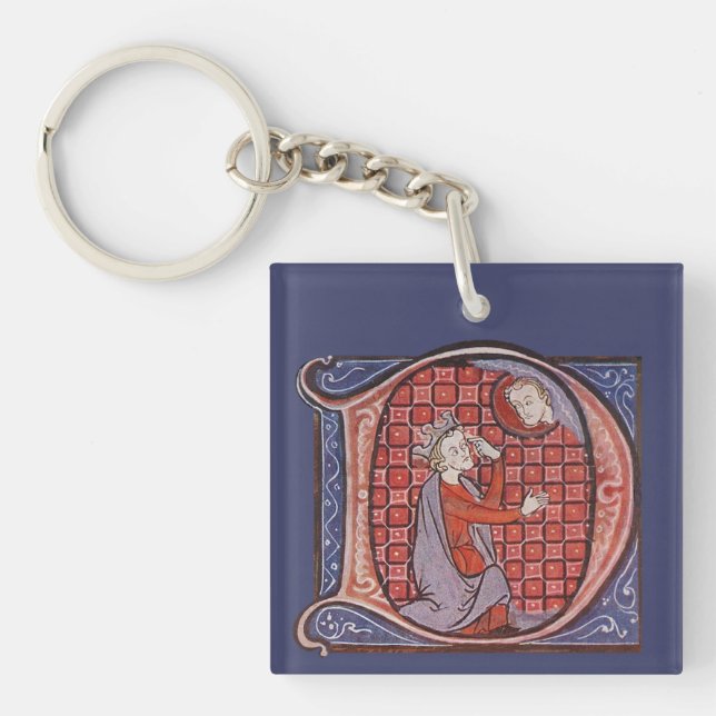 Cercle de clé D initiale éclairée (Devant)