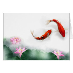 Cercle de vie Oriental Zen Feng Shui Koi & Lotus