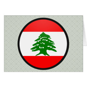 Cercle du drapeau libanais de qualité
