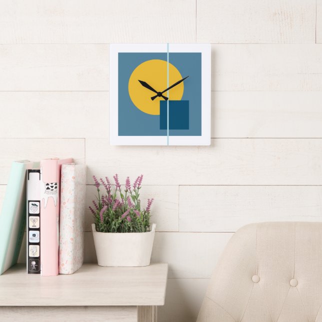 Cercle flottant 4 Horloge murale (Salle de lecture)