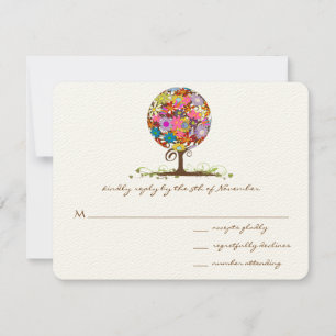 Cercle Forêt Magique d'Amour Mariage Invitations