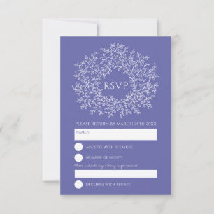 cercle monogramme feuille mariage RSVP