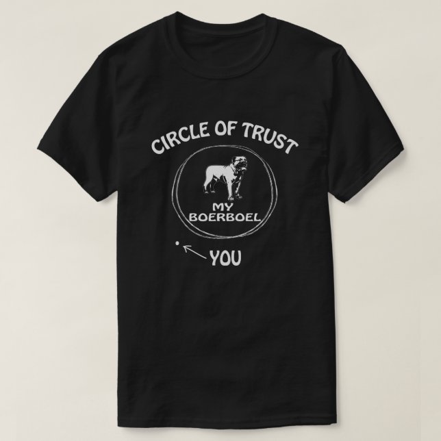 Cercle of Trust Boerboel Funny T-shirts pour chien (Design devant)