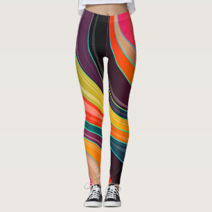 cercle tourbillonner leggings abstraits