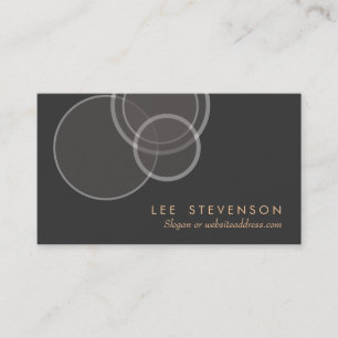 Cercles Abstraits Carte de visite de profil modern