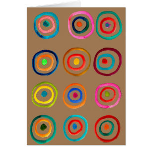 Cercles arc-en-ciel coloré mignon whimsical