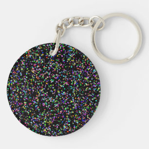 Cercles colorés bulles sur motif unique noir