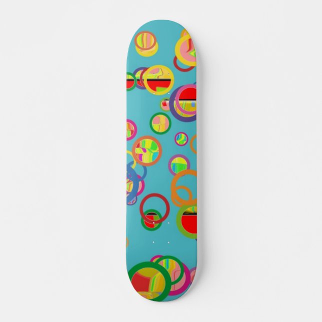 Cercles colorés Skateboard (Devant)