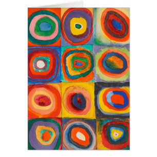 Cercles concentrés Carré de Kandinsky