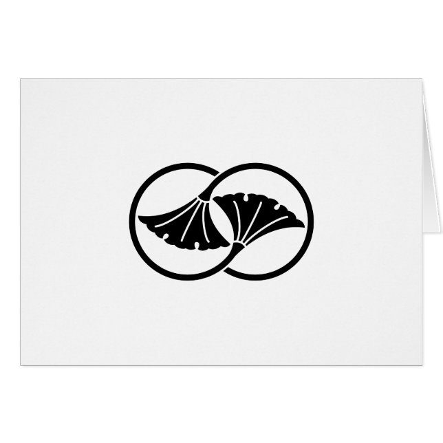 Cercles de feuilles de ginkgo liés (Devant horizontal)