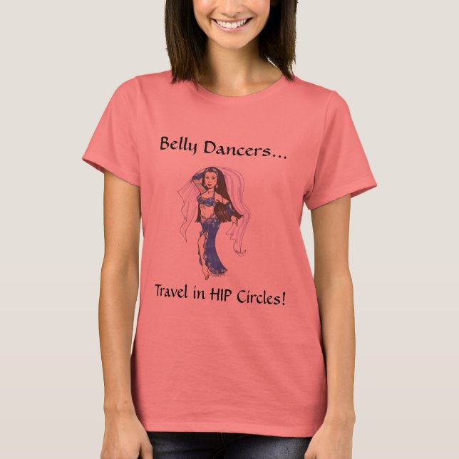 Cercles de Hip Danse du ventre T-shirt (Devant)