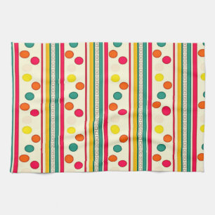 cercles de pokadot coloré serviette de cuisine