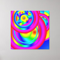 Cercles de toile couleur Impression
