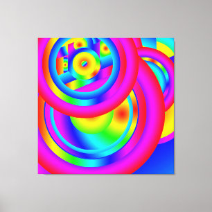 Cercles de toile couleur Impression