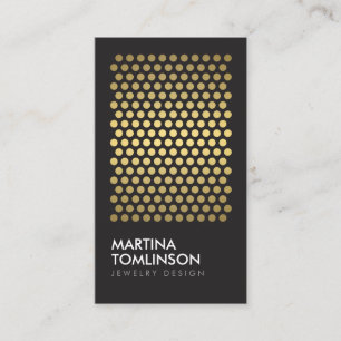 Cercles d'or sur le Carte de visite de concepteur 