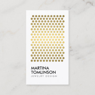 Cercles d'or sur le Carte de visite de concepteur 