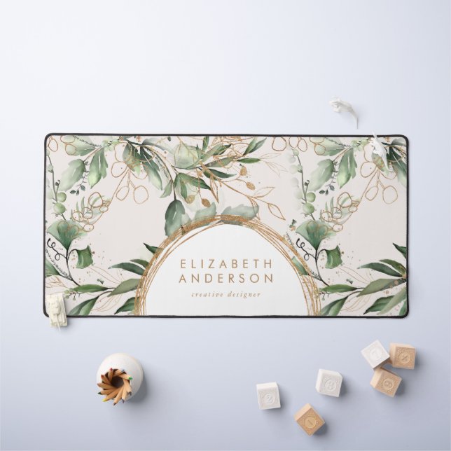 Cercles dorés modernes Eucalyptus Entreprise Big (Tableau pour enfants)