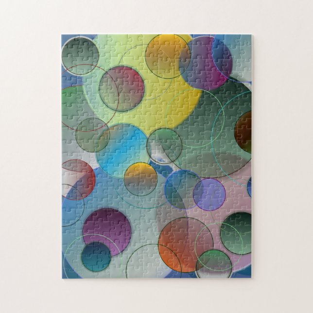 Cercles flottants Cercles Forme Puzzle (Vertical)