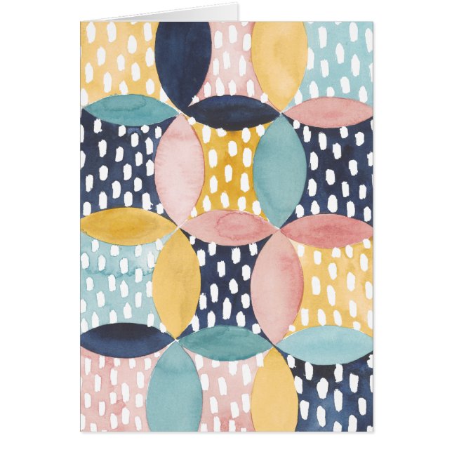 Cercles géométriques aquarelle (Devant)