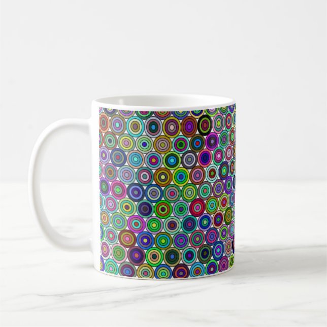 Cercles imbriqués Mug 11oz (Gauche)