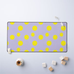 Cercles jaunes sur motif pourpre