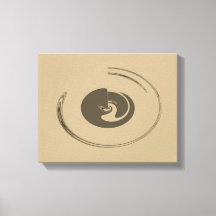 Cercles liquides - Toile enveloppée