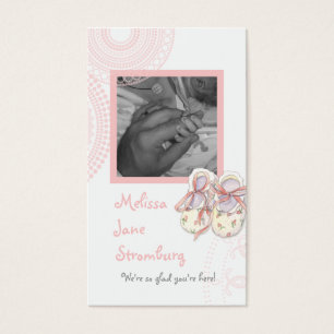 Cercles 'n Booties, Baby Girl Shower Invitation