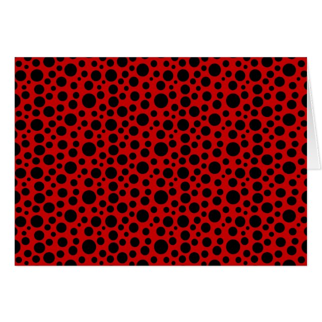 Cercles noirs avec rouge foncé (Devant horizontal)